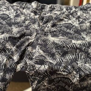 Chic Black and White Patterned Pants